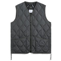 Taion Military Zip V Neck Down Vest Antraciet