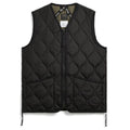 Taion Military Zip V Neck Down Vest Zwart