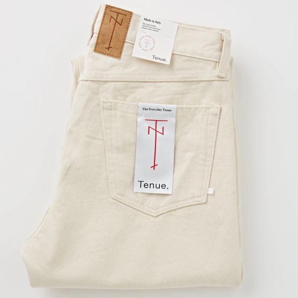 Tenue Penn Regular Straight Jeans Off White