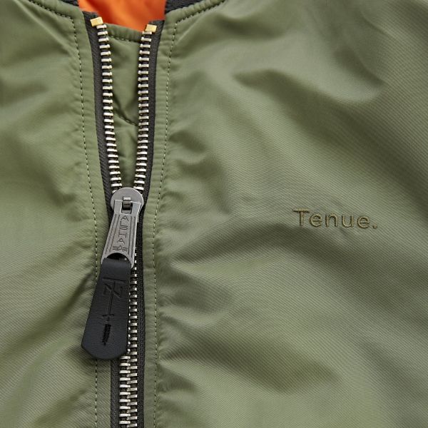 Tenue X Alpha MA-1 Bomber Jas Groen/Oranje
