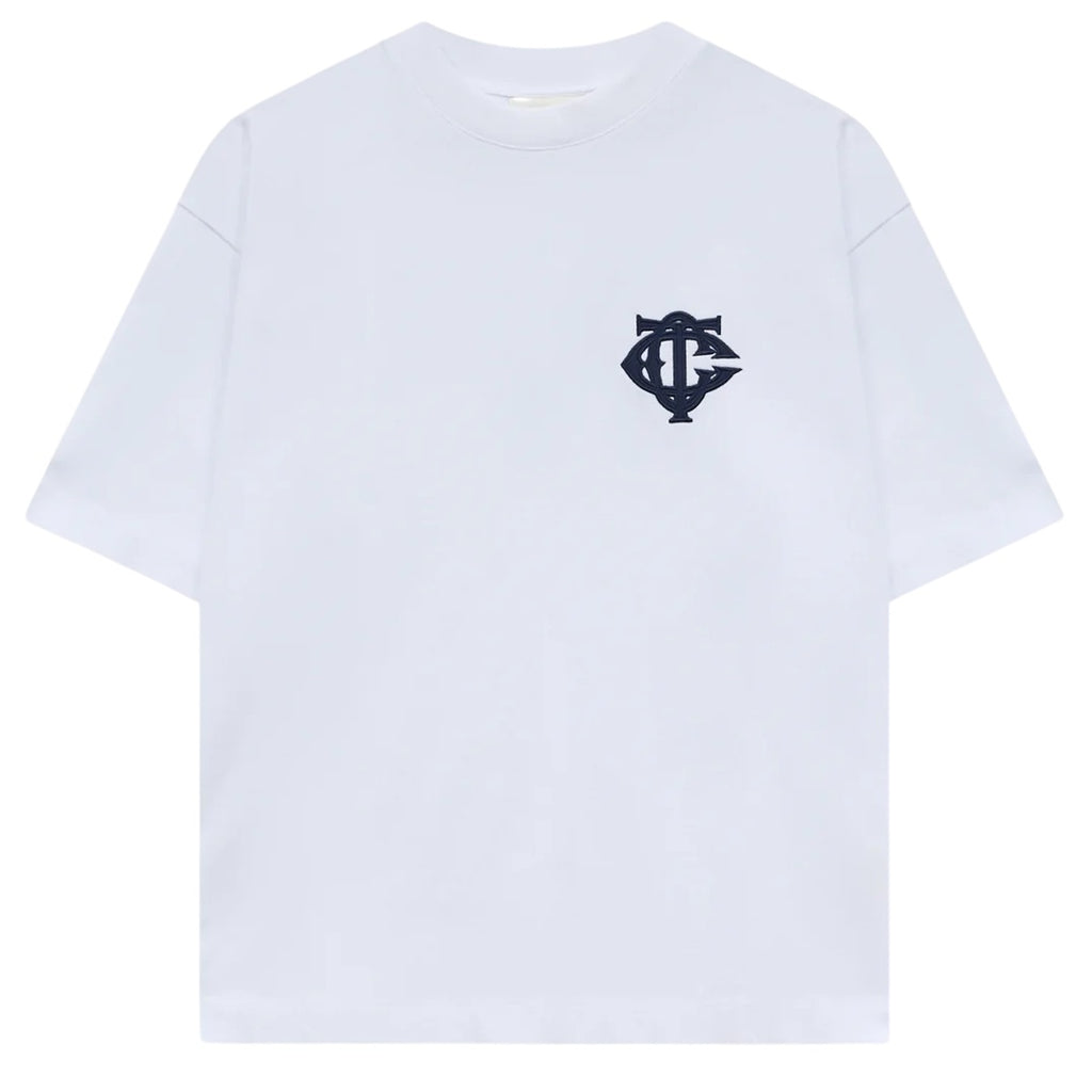 The Couture Club Applique Monogram Emblem T-shirt Wit