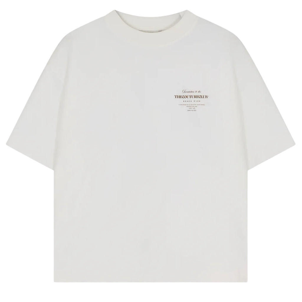 The Couture Club Beach Club Graphic T-shirt Off White/Bruin