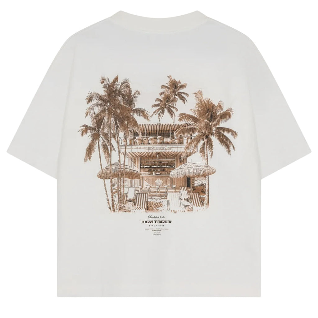 The Couture Club Beach Club Graphic T-shirt Off White/Bruin