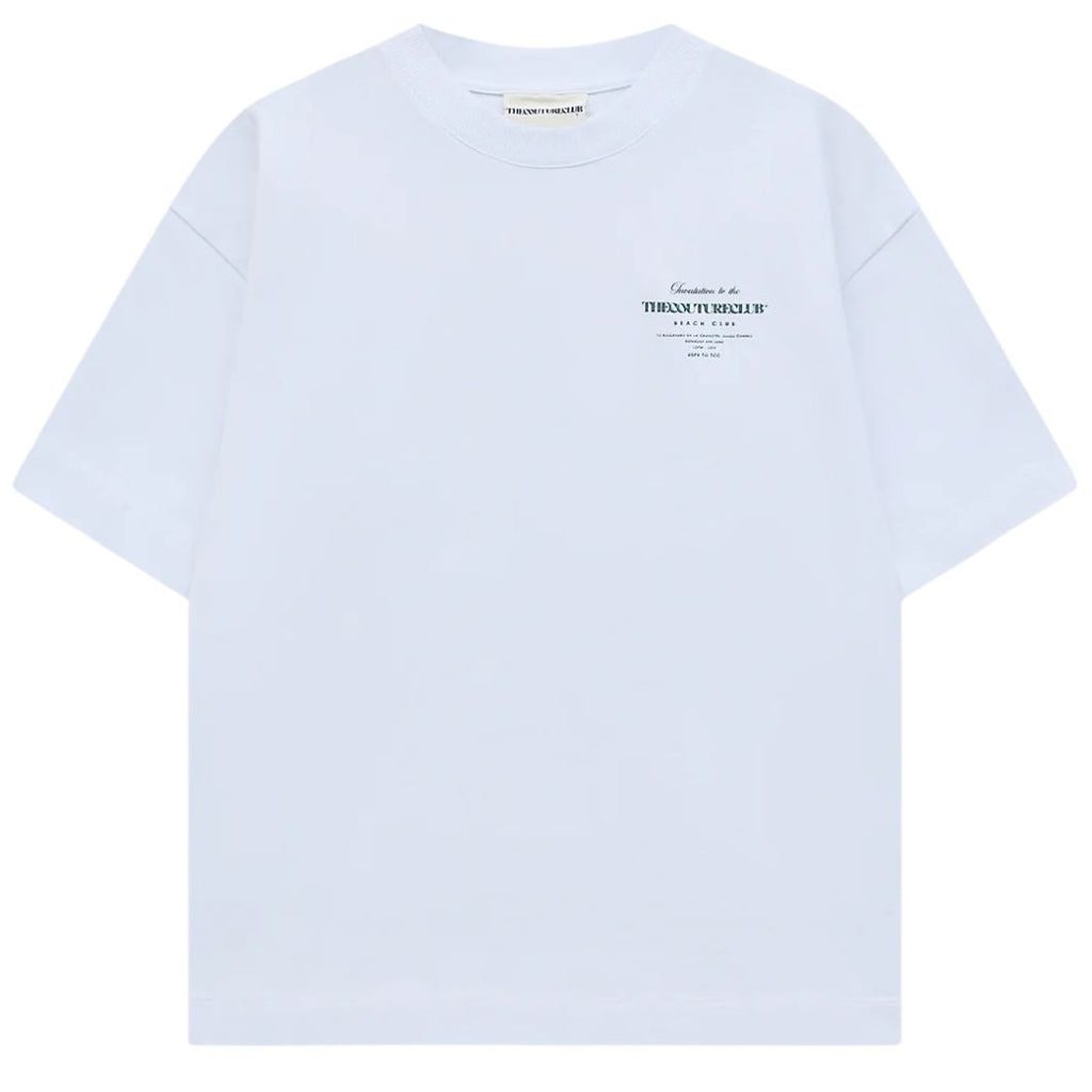The Couture Club Beach Club Graphic T-shirt Wit/Groen