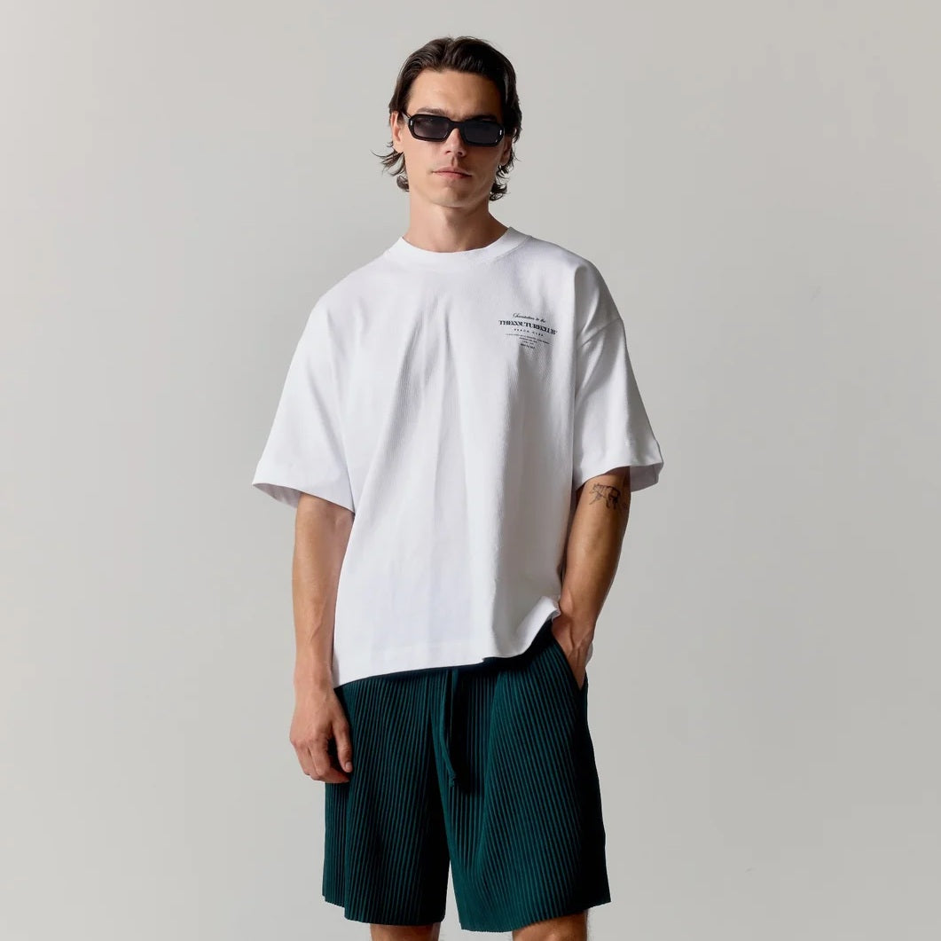 The Couture Club Beach Club Graphic T-shirt Wit/Groen