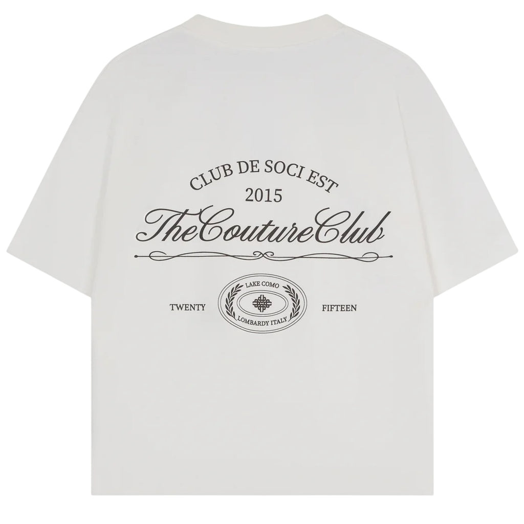 The Couture Club Club De Soci Graphic T-shirt Off White