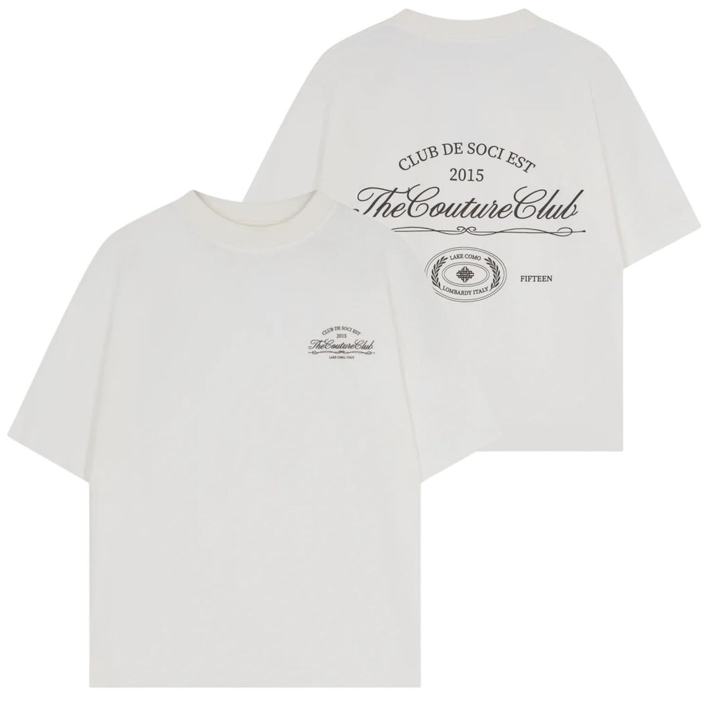 The Couture Club Club De Soci Graphic T-shirt Off White