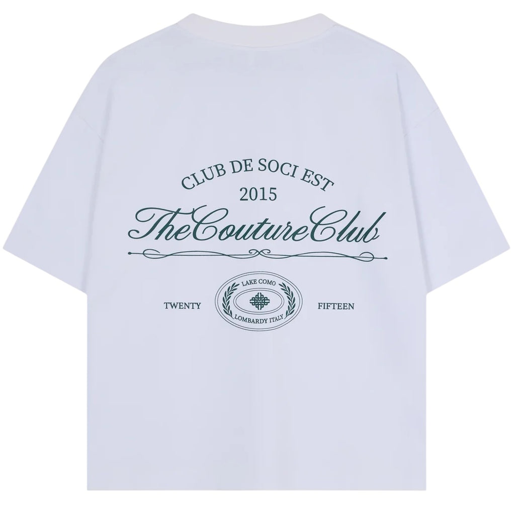The Couture Club Club De Soci Graphic T-shirt Wit