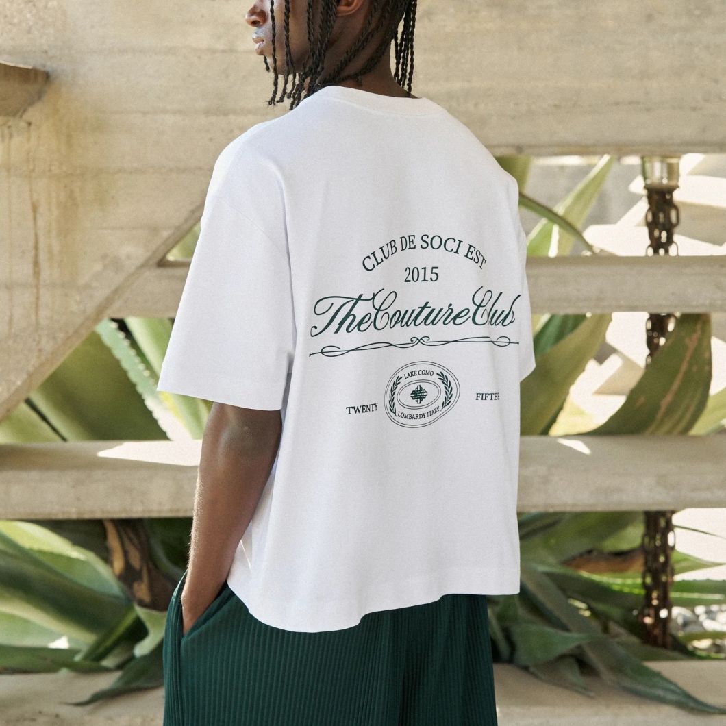 The Couture Club Club De Soci Graphic T-shirt Wit