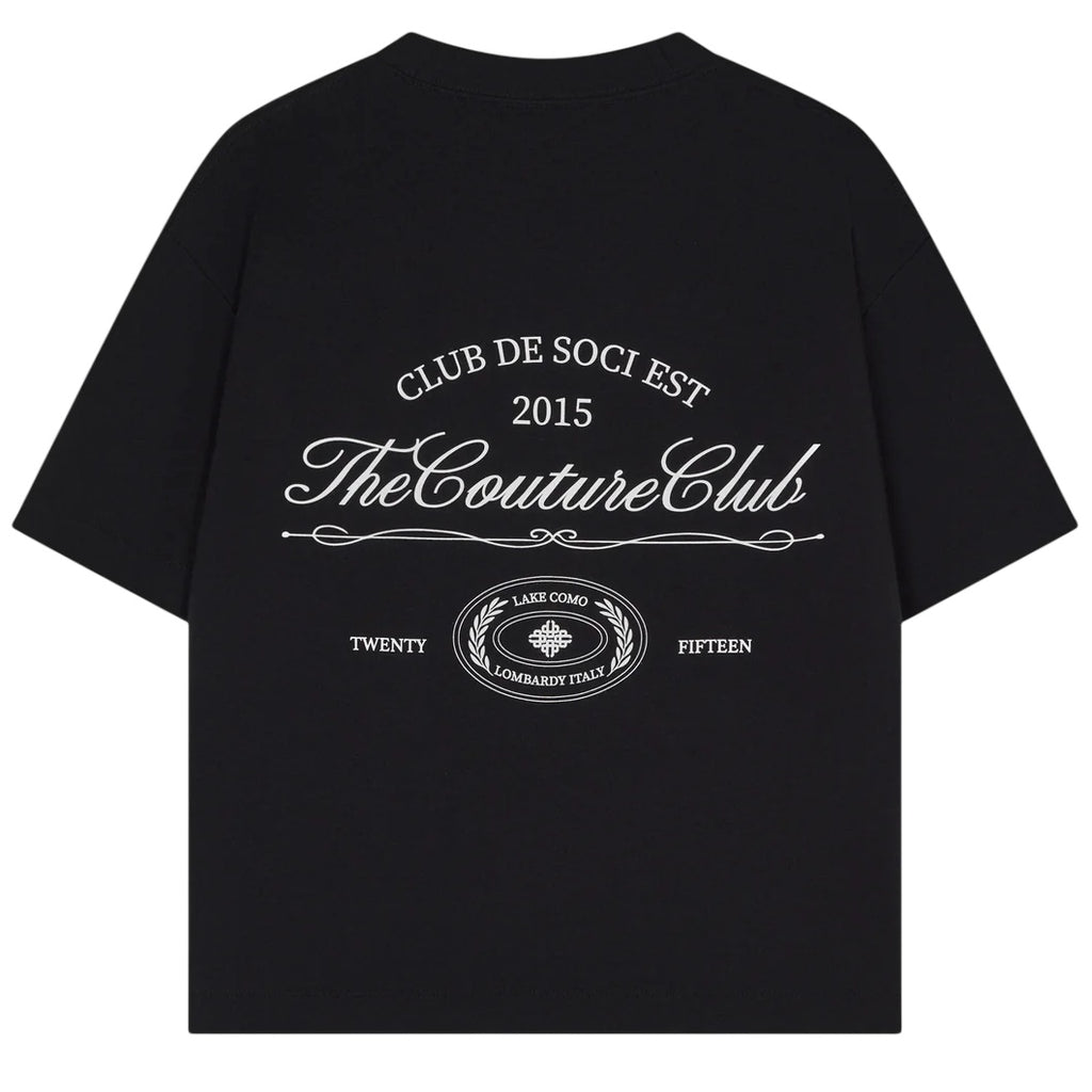 The Couture Club Club De Soci Graphic T-shirt Zwart