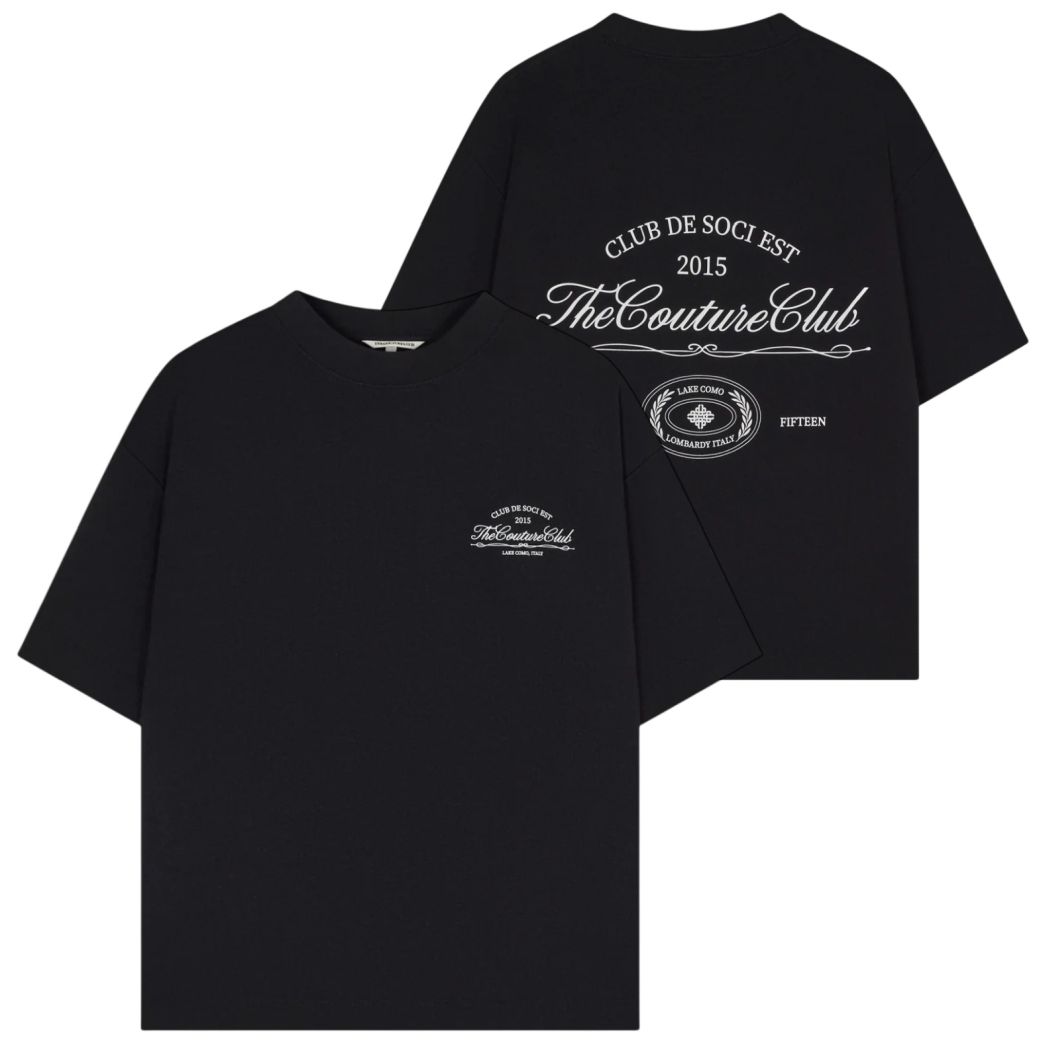 The Couture Club Club De Soci Graphic T-shirt Zwart