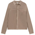 The Couture Club Contrast Knit Crochet Overhemd Bruin