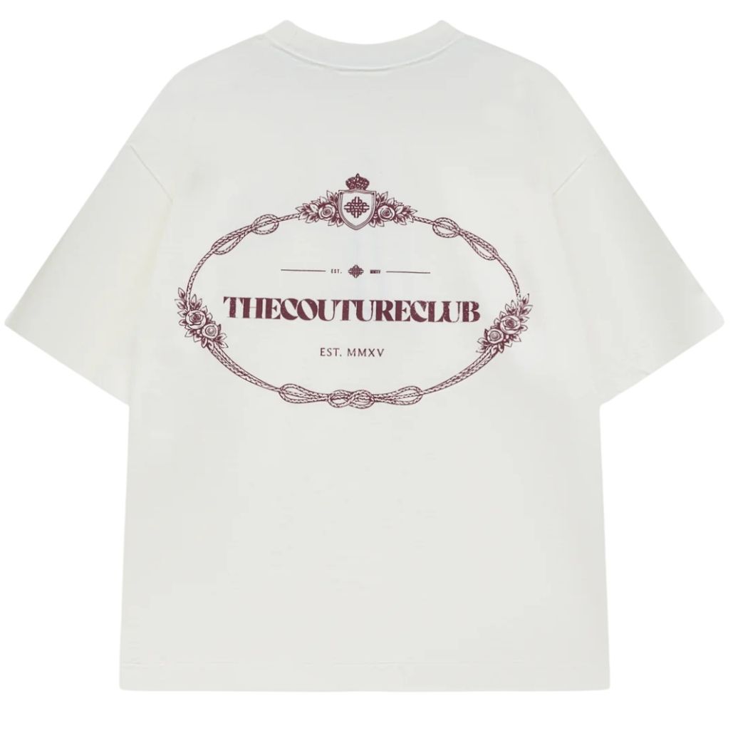 The Couture Club Copyright Crest Graphic T-shirt Wit