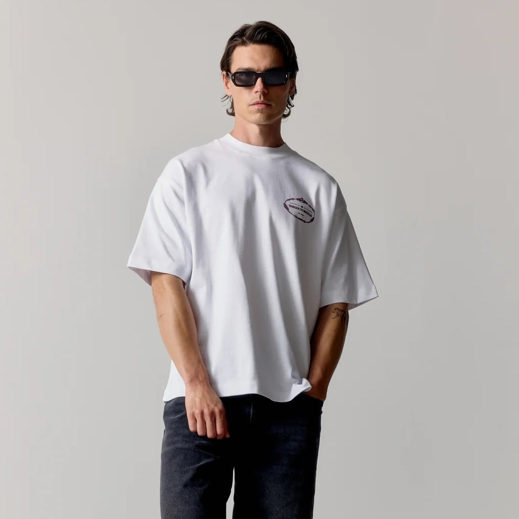 The Couture Club Copyright Crest Graphic T-shirt Wit