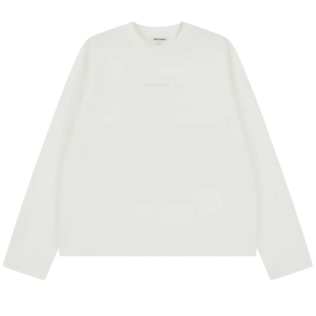 The Couture Club Slub Longsleeve T-shirt Off White/Zwart