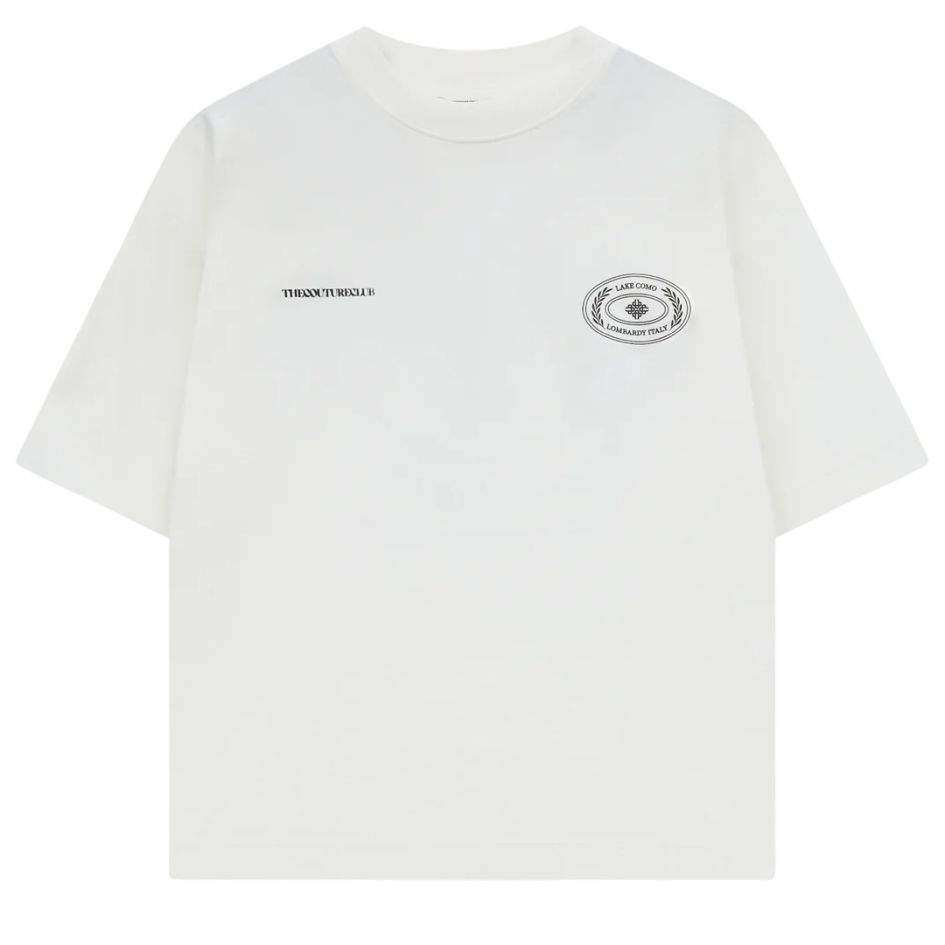The Couture Club Lake Como Oval Graphic T-shirt Off White