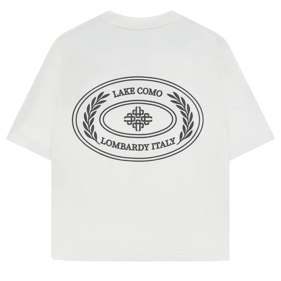 The Couture Club Lake Como Oval Graphic T-shirt Off White