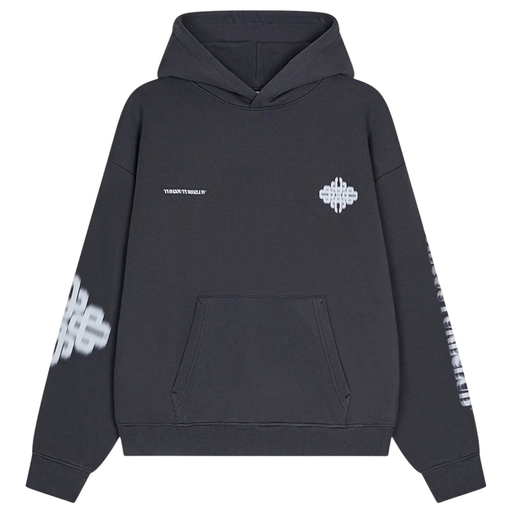 The Couture Club Motion Blurred Emblem Hoodie Antraciet