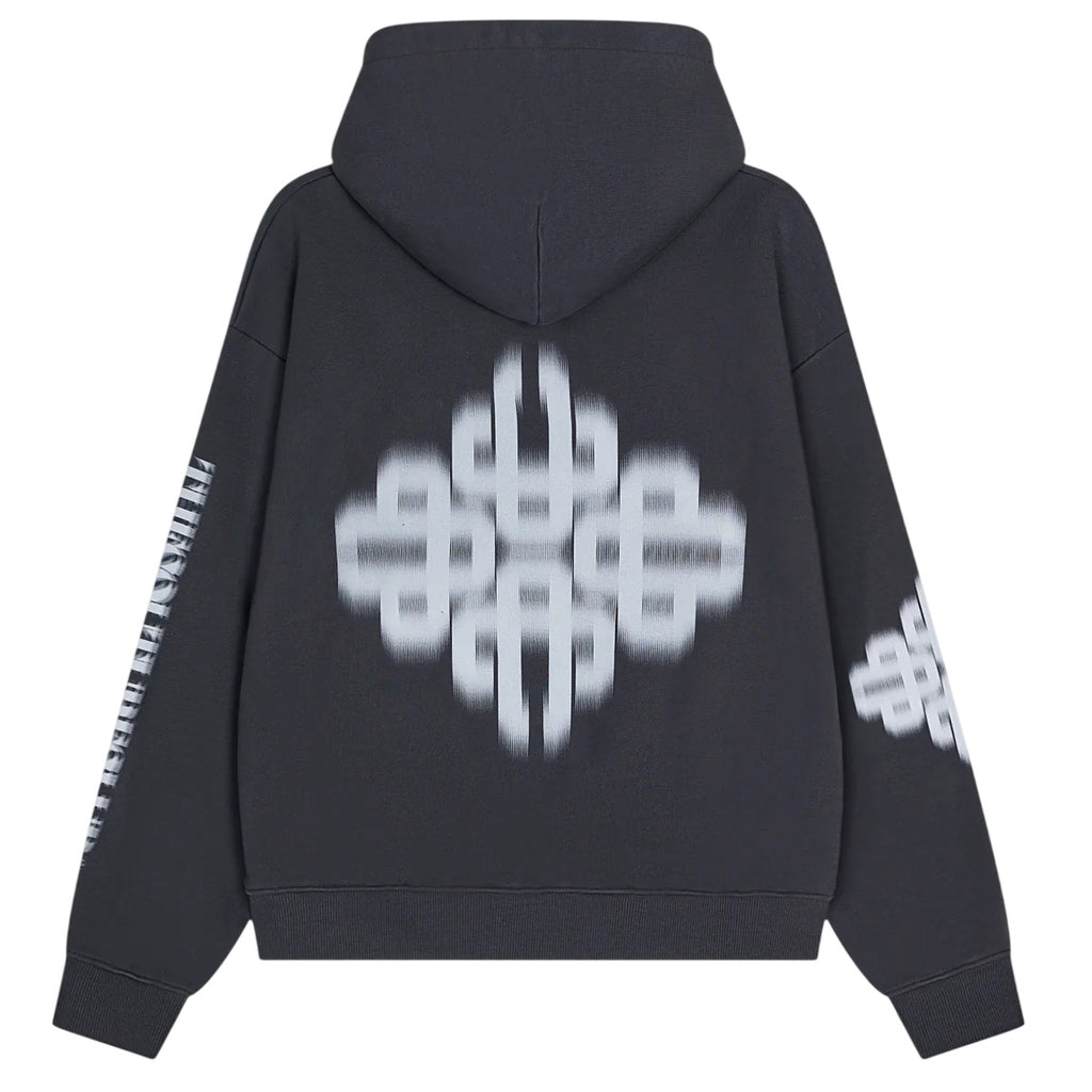 The Couture Club Motion Blurred Emblem Hoodie Antraciet