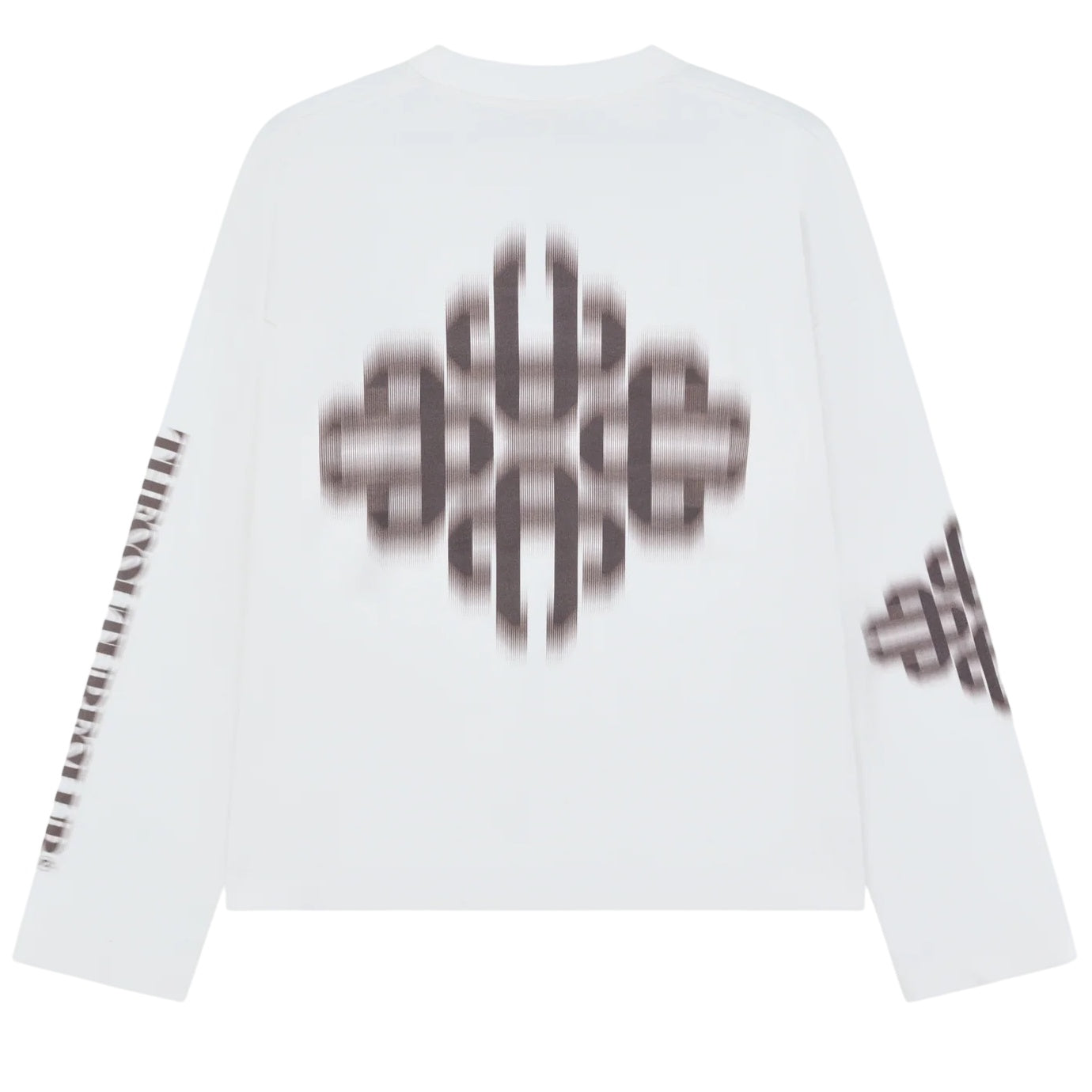 The Couture Club Motion Blurred Emblem Longsleeve T-shirt Off White