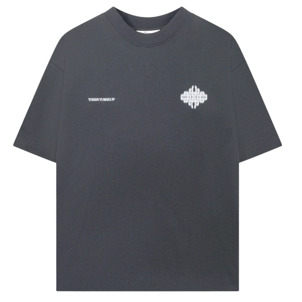 The Couture Club Motion Blurred Emblem T-shirt Antraciet