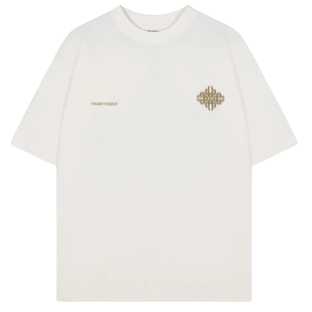 The Couture Club Motion Blurred Emblem T-shirt Off White/Groen