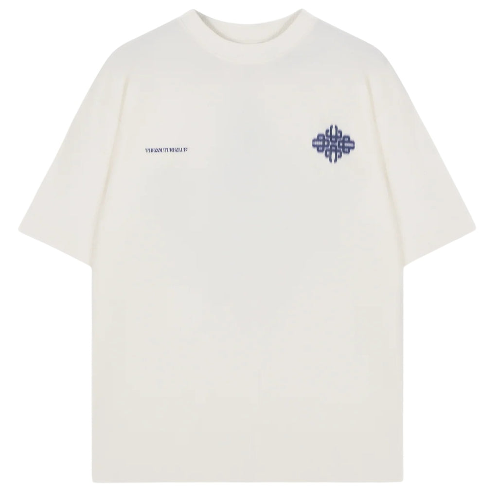 The Couture Club Motion Blurred Emblem T-shirt Off White/Navy