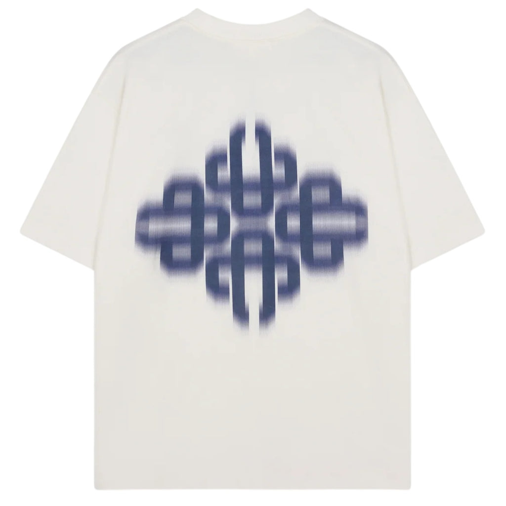 The Couture Club Motion Blurred Emblem T-shirt Off White/Navy