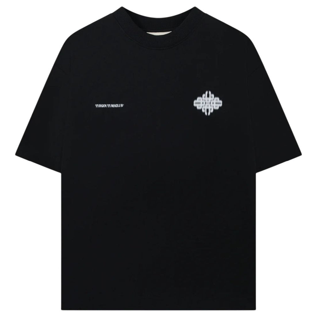 The Couture Club Motion Blurred Emblem T-shirt Zwart