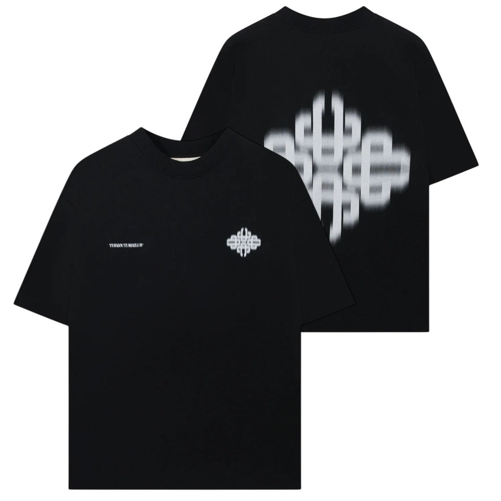 The Couture Club Motion Blurred Emblem T-shirt Zwart