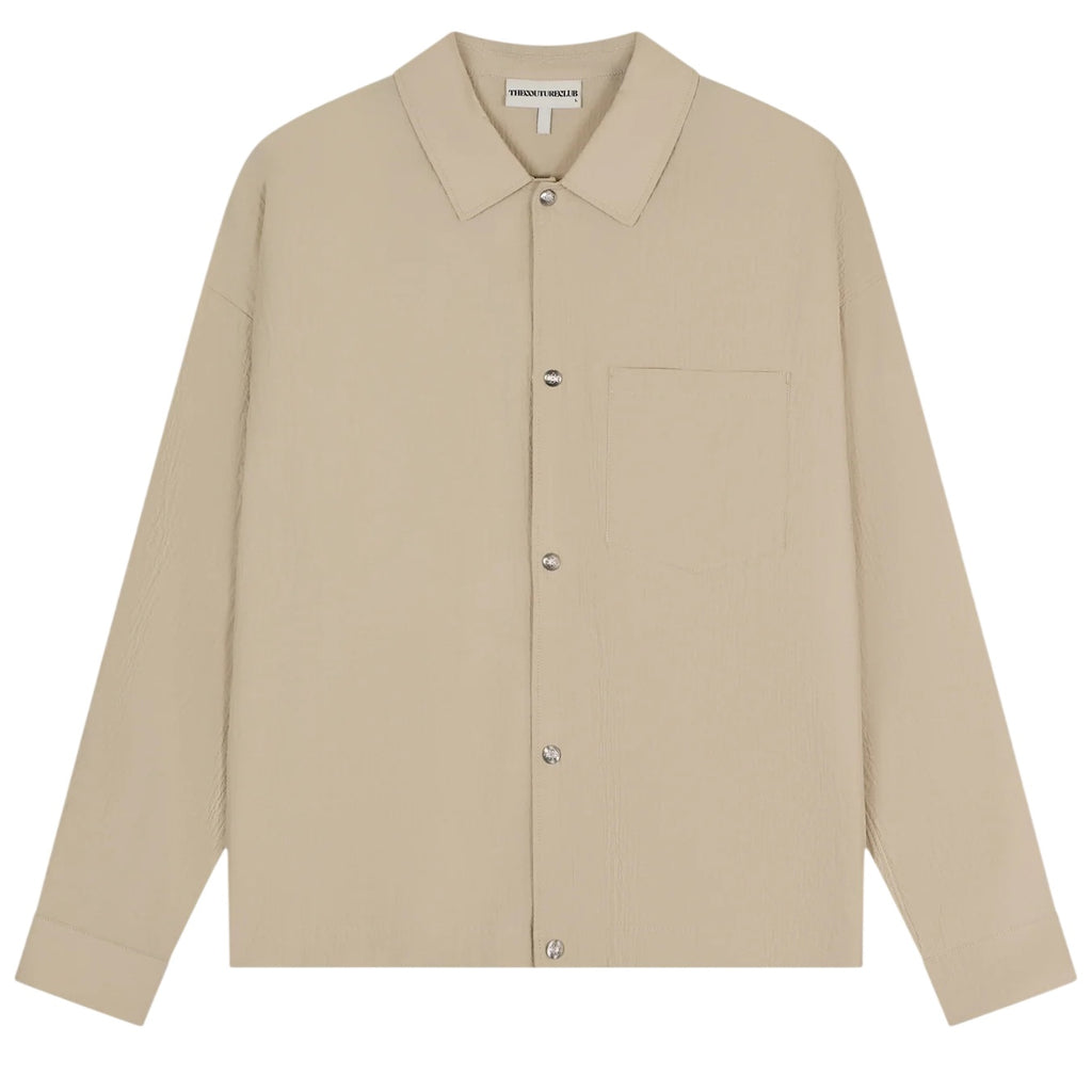 The Couture Club Textured Overhemd Beige