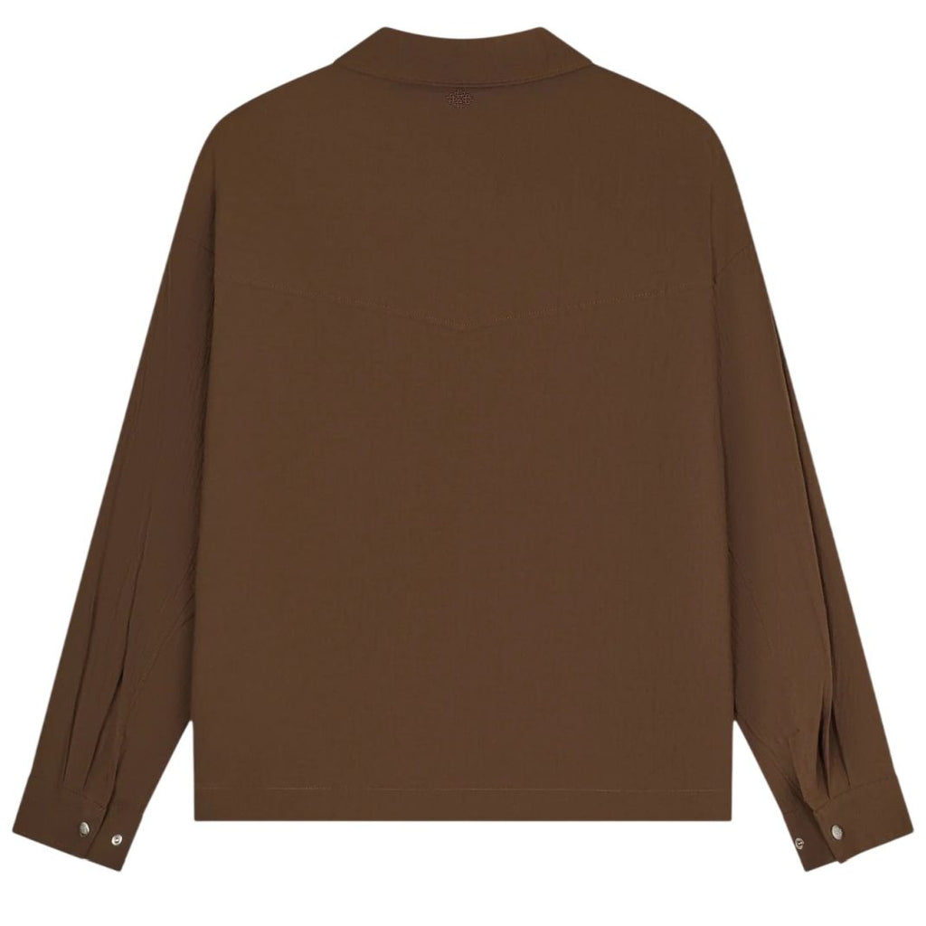 The Couture Club Textured Overhemd Bruin