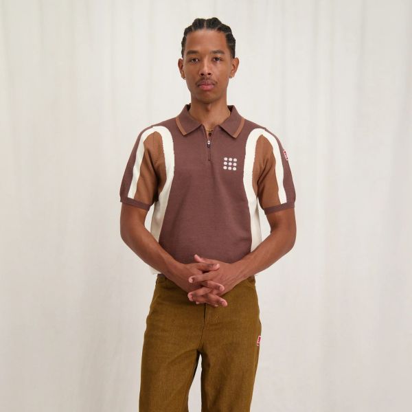 The New Originals 9-Dots Inner Space Polo Bruin