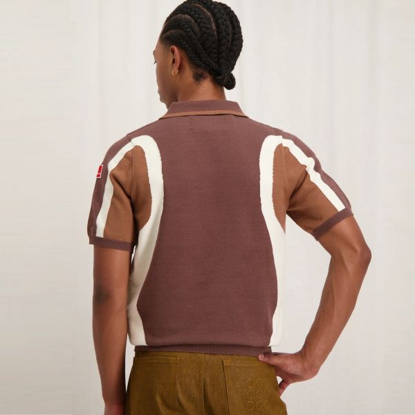The New Originals 9-Dots Inner Space Polo Bruin
