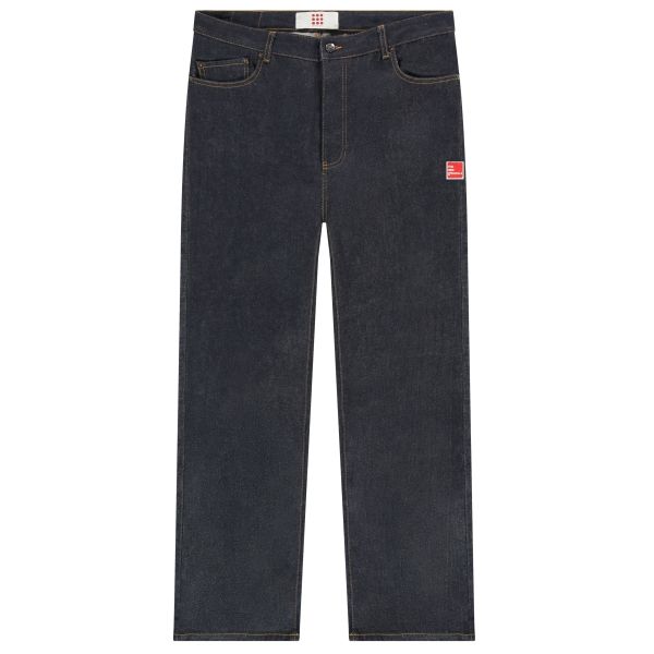 The New Originals 9-Dots Relaxed Raw Jeans Navy