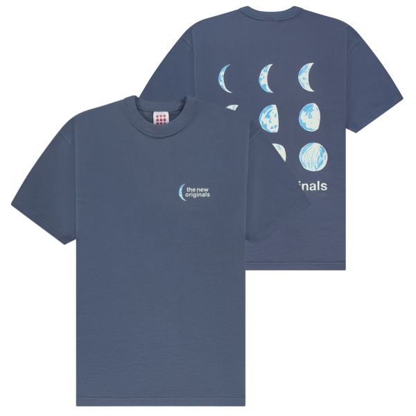 The New Originals 9 Moon Phases T-shirt Donker Blauw