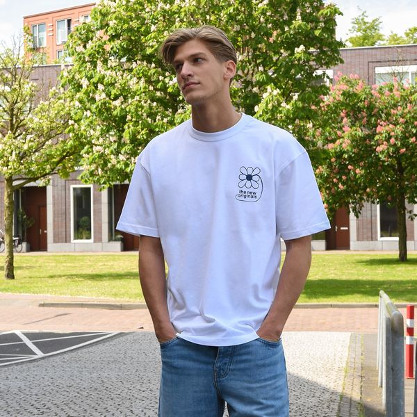 The New Originals Flower T-shirt Wit