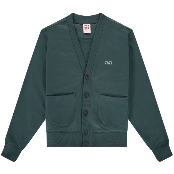 The New Originals Jersey Cardigan Donker Groen