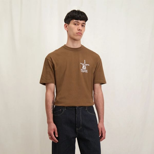 The New Originals Molen T-shirt Bruin