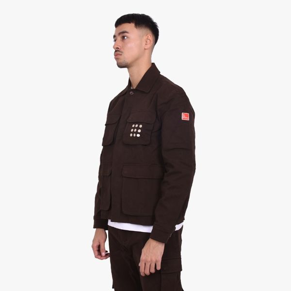 the new originals multipocket overshirt bruin