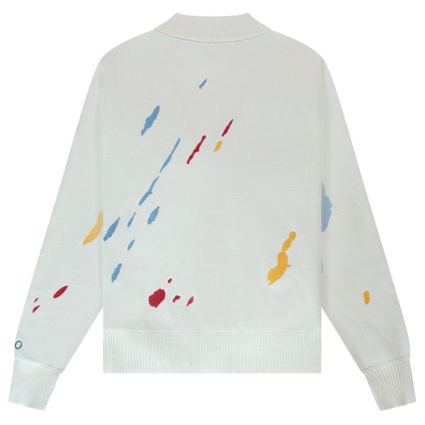 The New Originals Paint Splatter Cardigan Wit