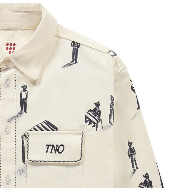 The New Originals People Of The Night Market Overshirt Wit