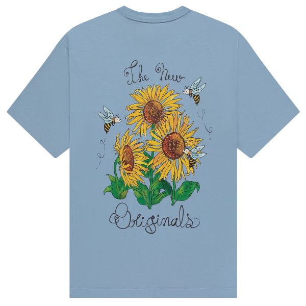 The New Originals Sunflower T-shirt Licht Blauw