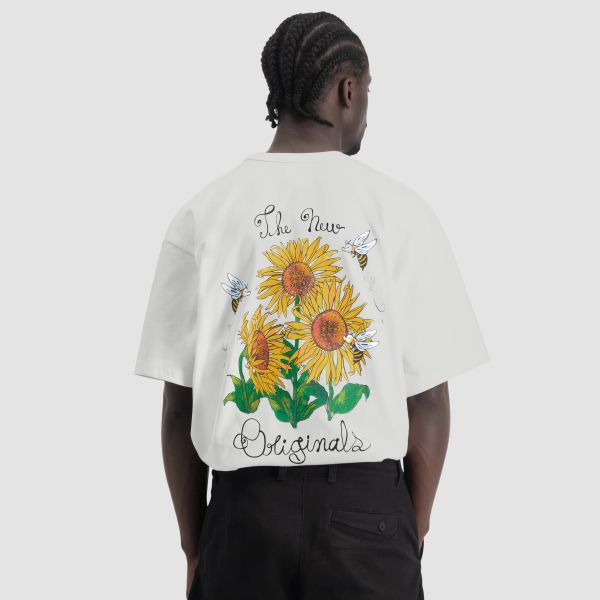 The New Originals Sunflower T-shirt Wit