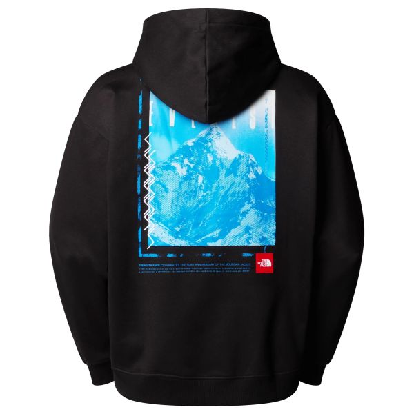 The North Face Axys Oversized Hoodie Zwart