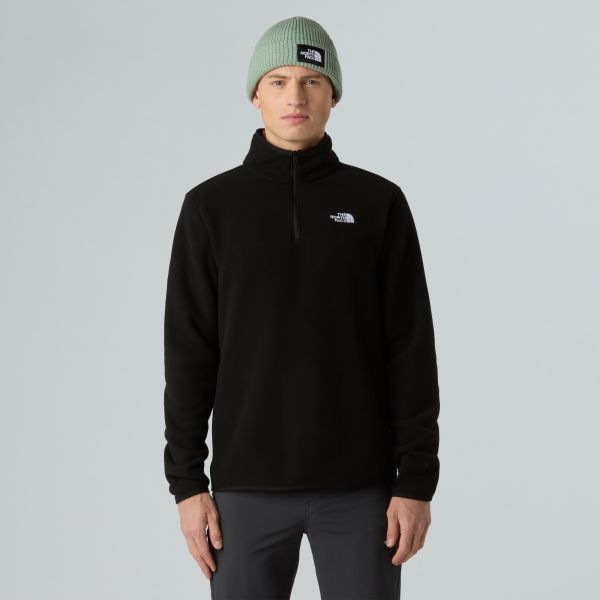 The North Face Glacier Fleece Half Zip Sweater Zwart