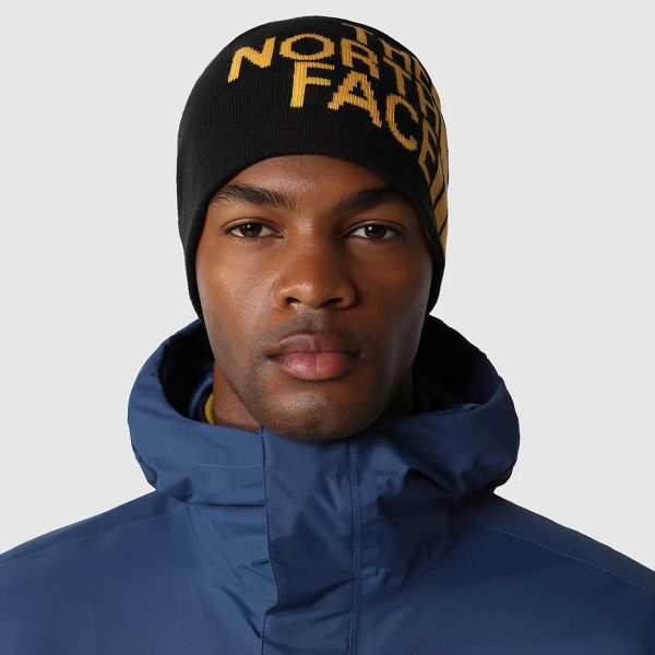 The North Face Reversible TNF Banner Muts Zwart/Geel