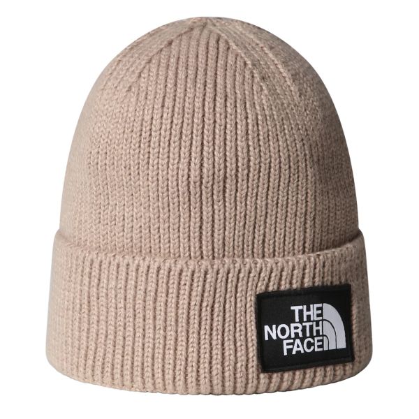 The North Face TNF Logo Box Cuffed Muts Beige
