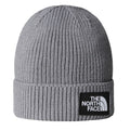 The North Face TNF Logo Box Cuffed Muts Grijs