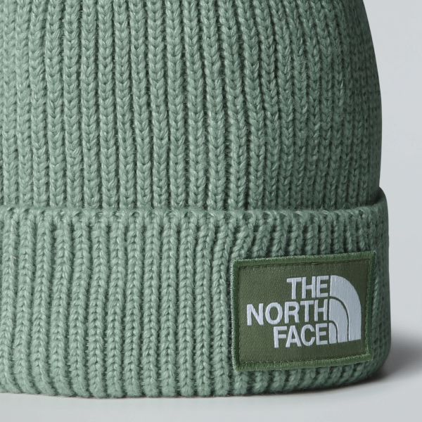 The North Face TNF Logo Box Cuffed Muts Licht Groen